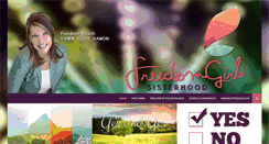 Desktop Screenshot of freedomgirlsisterhood.com